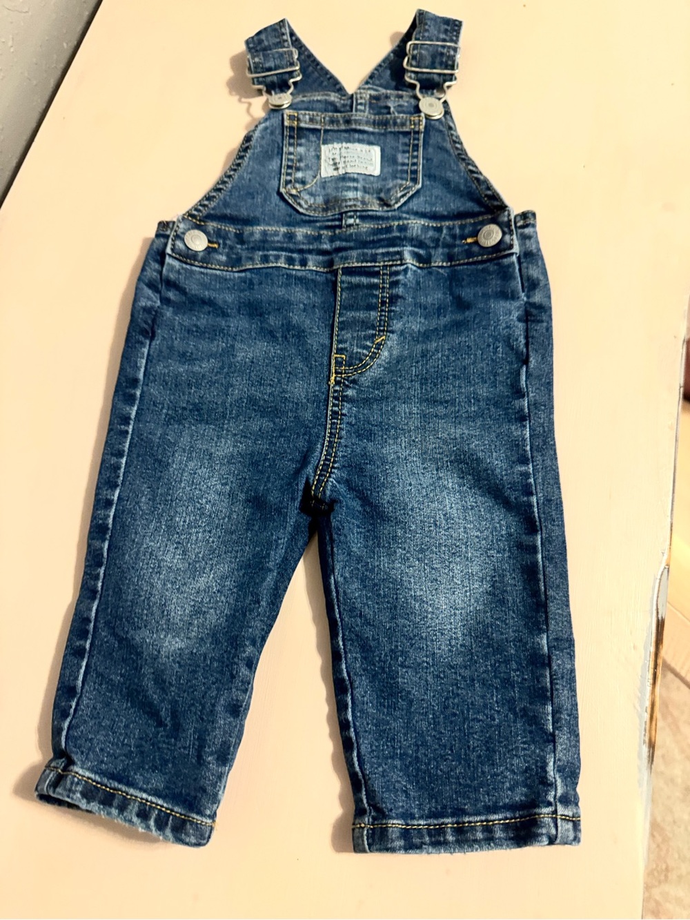 Levi's Dark Blue Baby 12 m Denim Overalls
